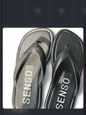 SENSO Black Rubber Slide Sandal